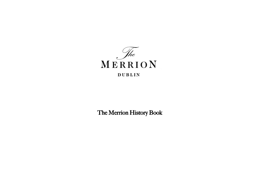 The Merrion History Book History