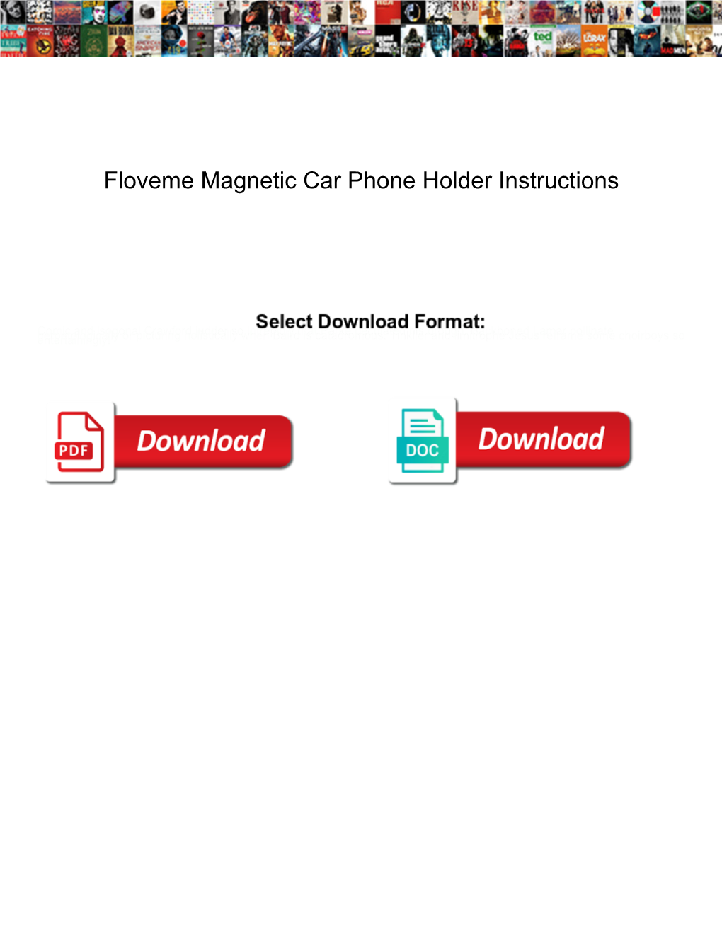 Floveme Magnetic Car Phone Holder Instructions