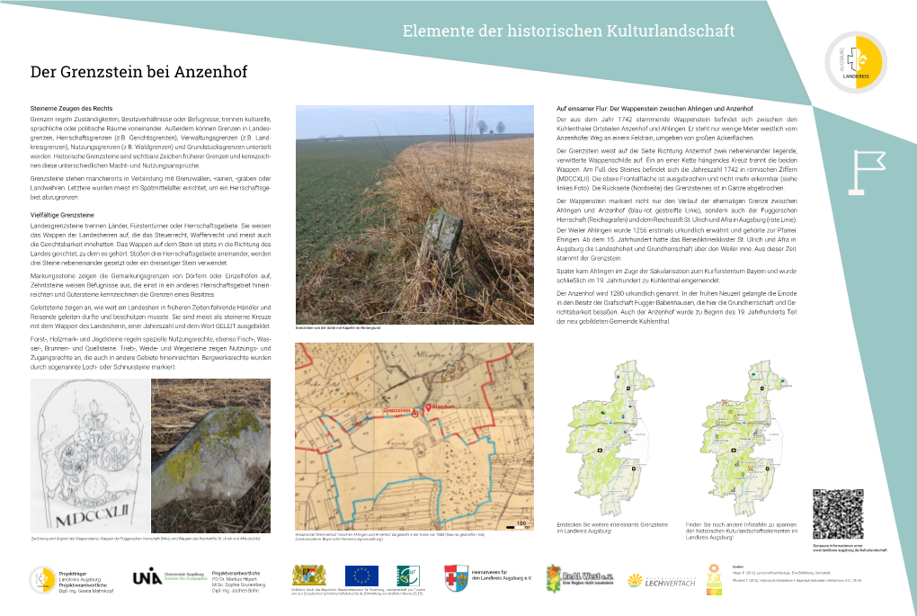 Infotafel Grenzstein Anzenhof