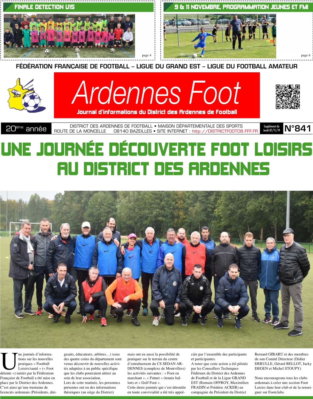 Ardennes Foot Journal D’Informations Du District Des Ardennes De Football