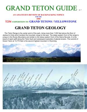 Grand Teton Guide