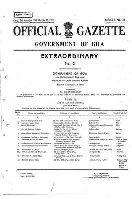 \Official Gazette Government of Goa