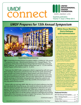 UMDF Prepares for 15Th Annual Symposium