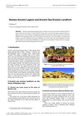 Namtso Ancient Lagoon and Ancient Sea Erosion Landform