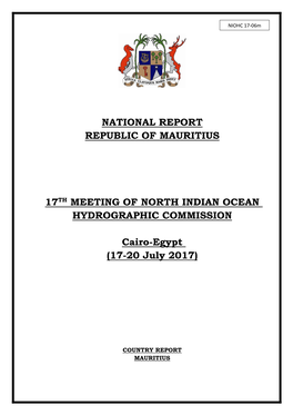 National Report Republic of Mauritius 17Th Meeting Of