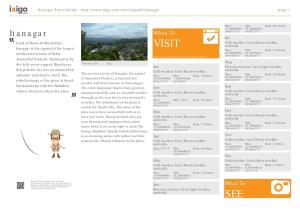 Itanagar Travel Guide - Page 1