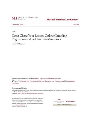 Online Gambling Regulation and Solutions in Minnesota Samuel E
