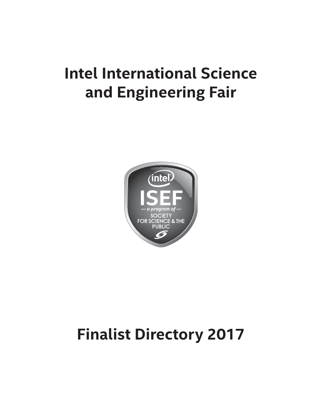 Intel International Science and Engineering Fair Finalist Directory