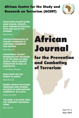 African Journal on Terrorism June 2018 E.Pdf (2.579Mb)