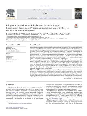 Eclogites in Peridotite Massifs in the Western Gneiss Region, Scandinavian Caledonides: Petrogenesis and Comparison with Those in the Variscan Moldanubian Zone
