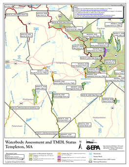 Templeton, MA Waterbody Assessment, 305(B)/303(D), And