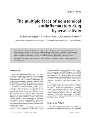 The Multiple Faces of Nonsteroidal Antiinflammatory Drug Hypersensitivity M