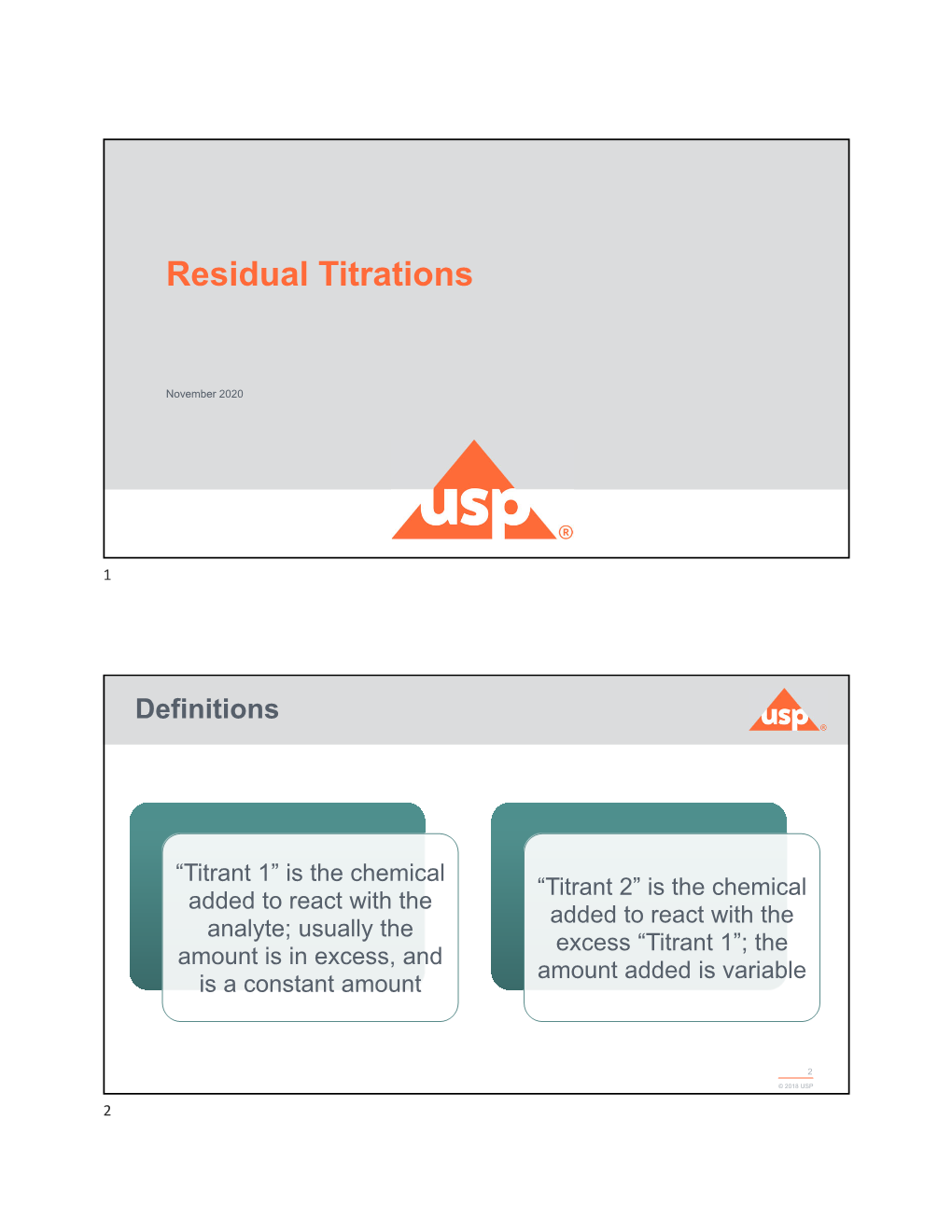 Residual Or Back Titration