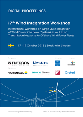 17 Th Wind Integration Workshop