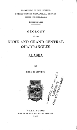 Nome and Grand Central Quadrangles Alaska