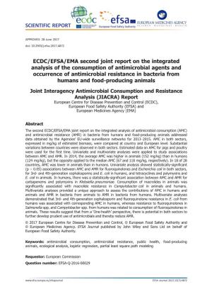 ECDC/EFSA/EMA Second Joint Report on the Integrated