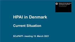 HPAI in Denmark