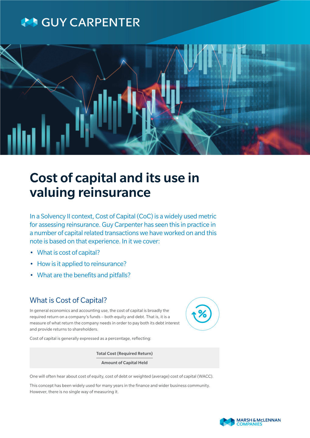 Cost of Capital and Its Use in Valuing Reinsurance