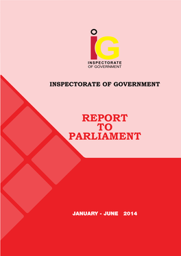 Report to Parliament