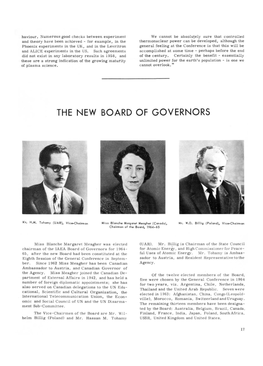The New Board of Governors
