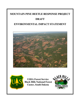 Mountain Pine Beetle Response Project Draft Environmental Impact Statement