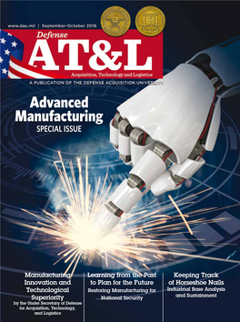 Advanced Manufacturing SPECIAL ISSUE
