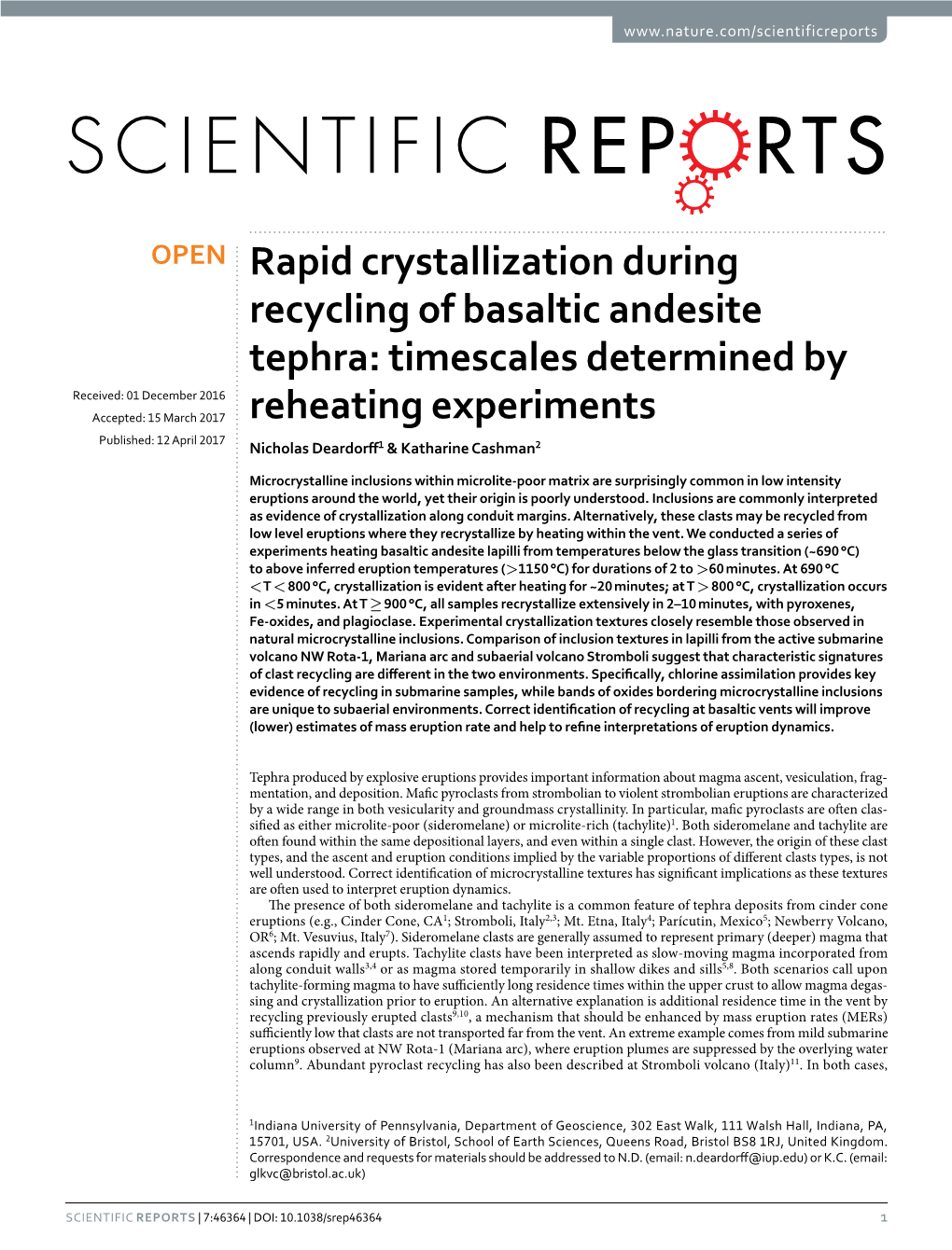 Rapid Crystallization During Recycling of Basaltic Andesite Tephra