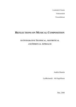 Reflections on Musical Composition