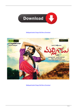 Malligadu Karthi Telugu Full Movie Download