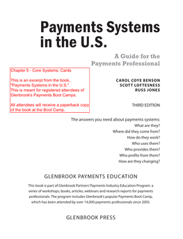 Payments Systems in the U.S. a Guide for the Payments Professional