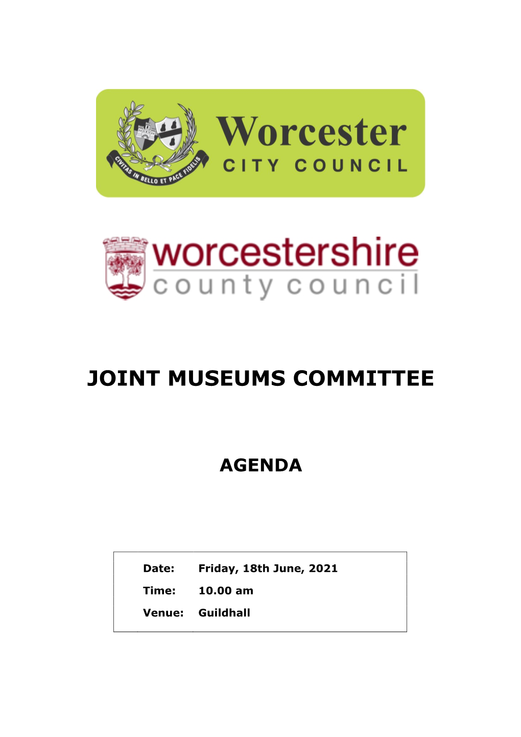 (Public Pack)Agenda Document for Joint Museums Committee, 18/06