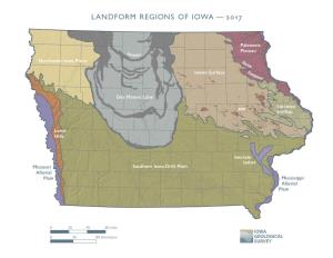 Landform Regions of Iowa — 2017