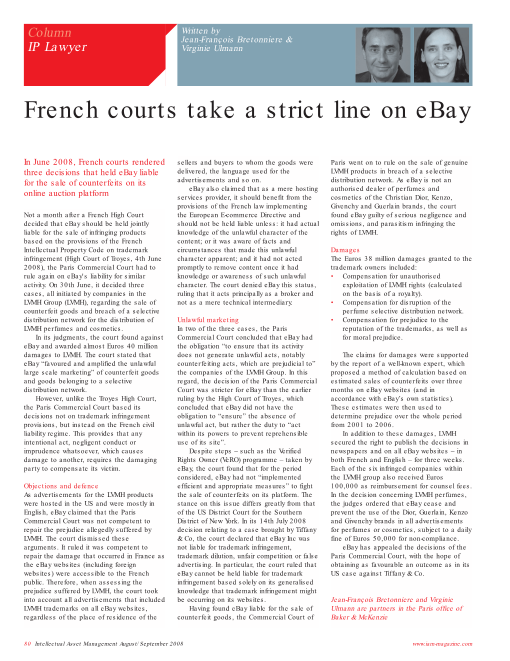 French Courts Take a Strict Line on Ebay