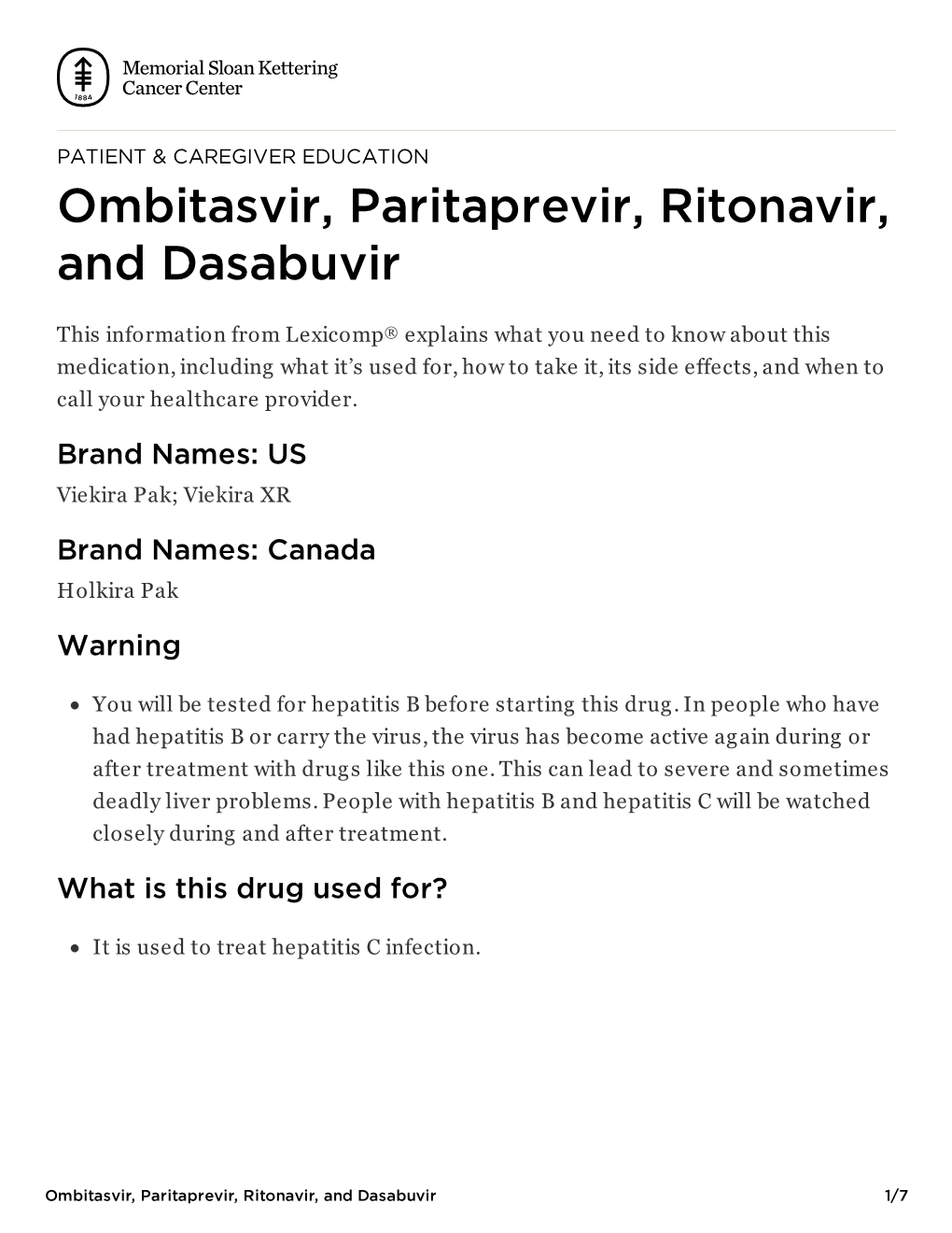 Ombitasvir, Paritaprevir, Ritonavir, and Dasabuvir