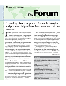 Expanding Disaster Response
