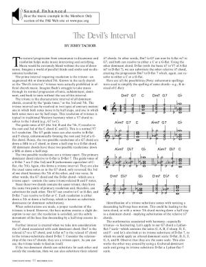 The Devil's Interval by Jerry Tachoir