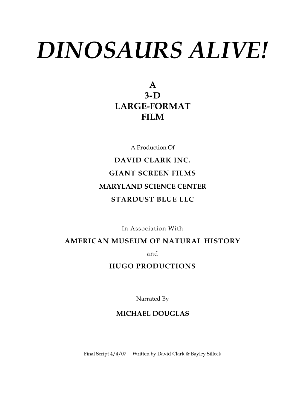 Dinosaurs Alive!