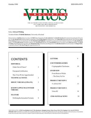 Virus Bulletin, October 1990