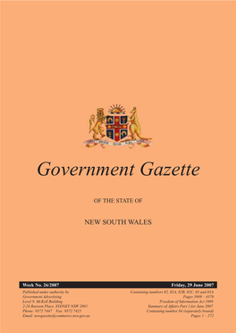 Government Gazette