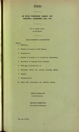 Electoral (Amendment) Bill, 1947