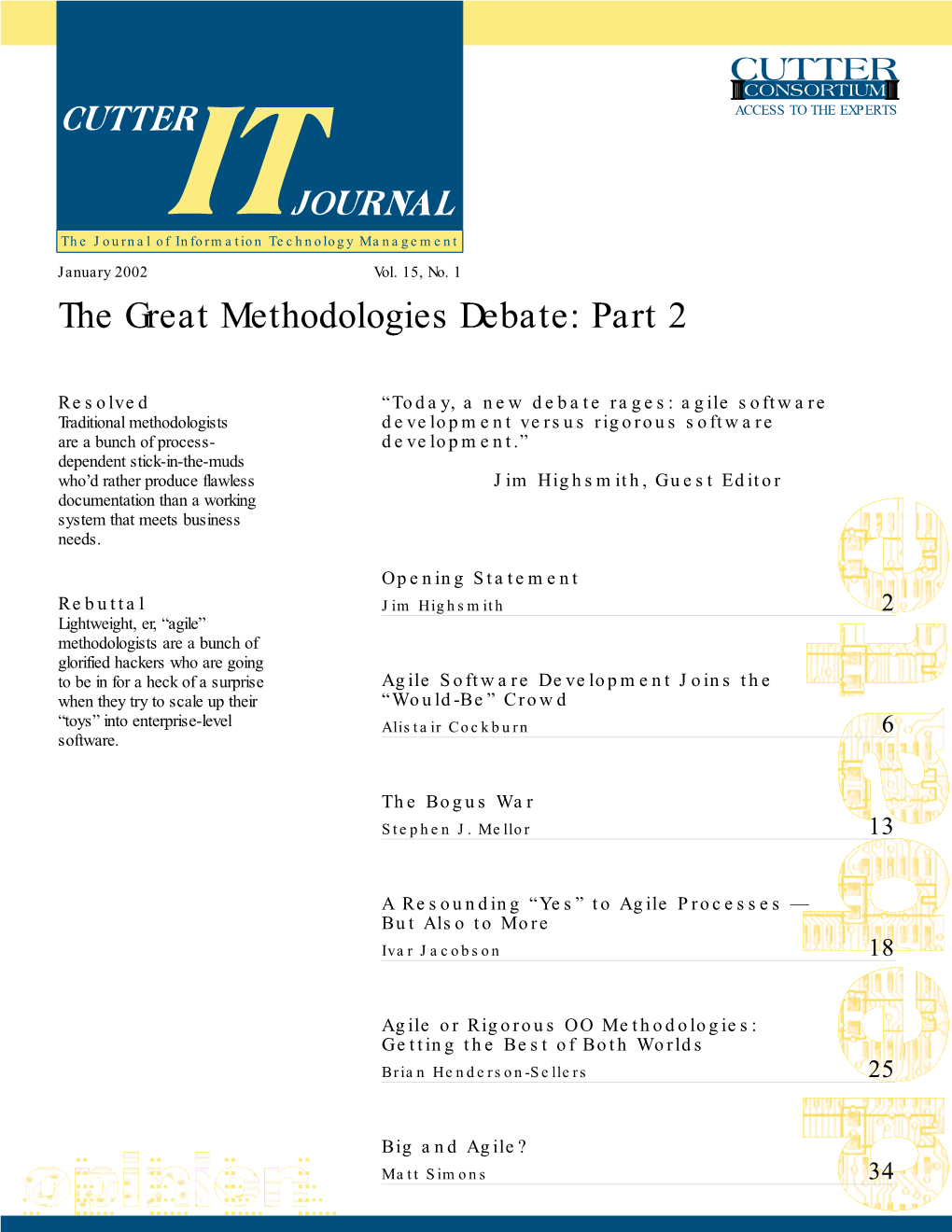 The Great Methodologies Debate: Part 2