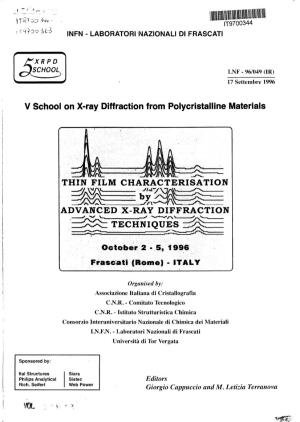 Thin Film Characterisation Advanced X-Ray Diffraction