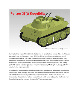 Panzer 38(T) Kugelblitz