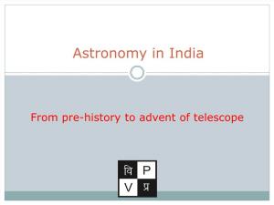 Astronomy in India