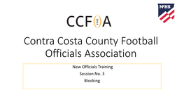 Contra Costa County Football Officials Association