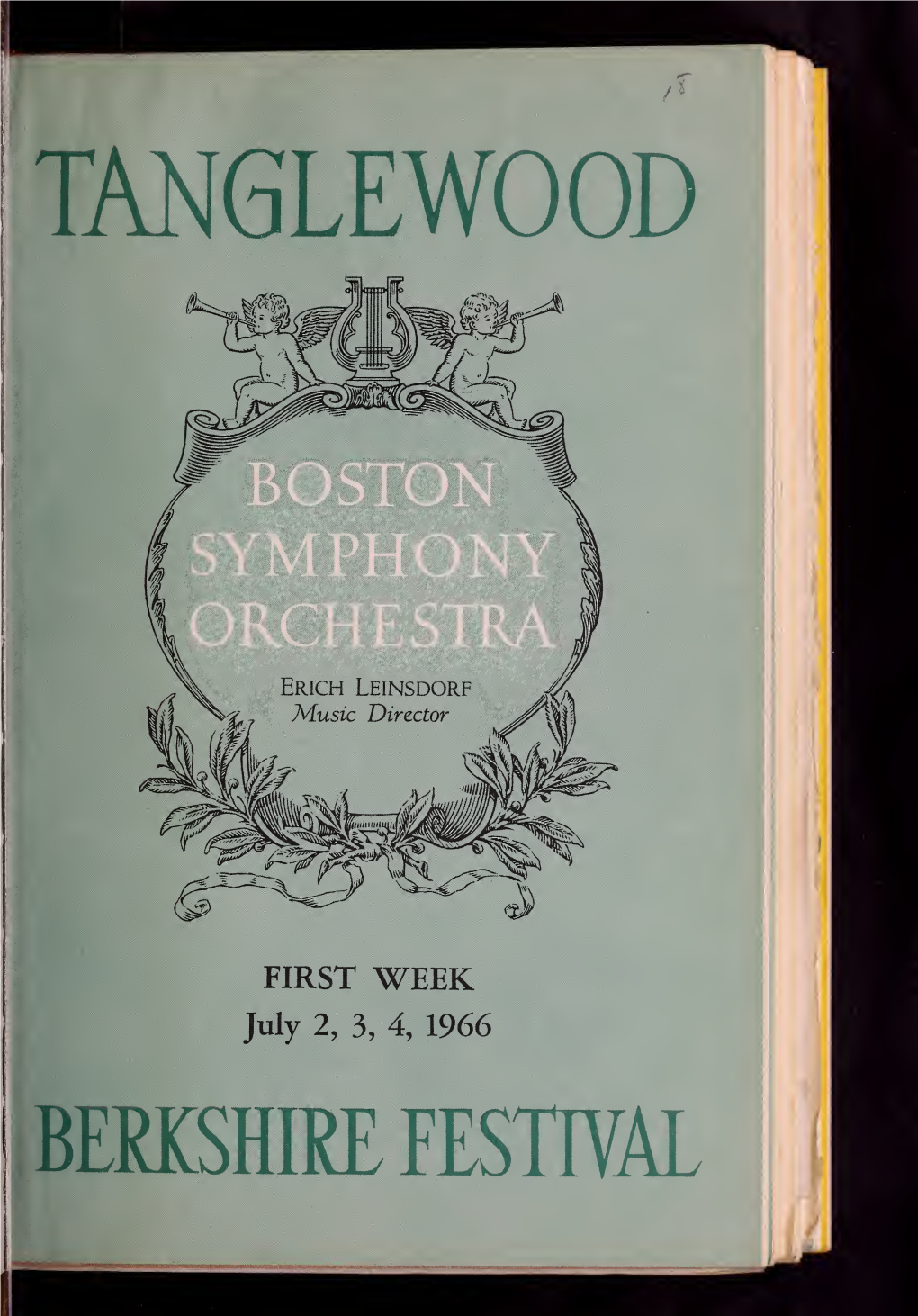 Boston Symphony Orchestra Concert Programs, Summer, 1965-1966