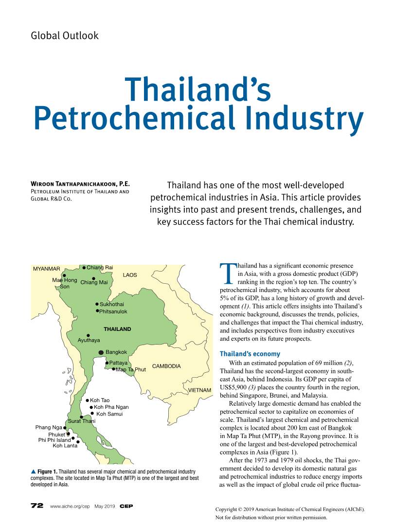 Thailand's Petrochemical Industry