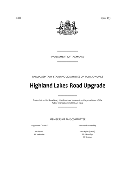 Highland Lakes Road Upgrade
