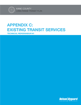 Appendix C Existing Transit Services