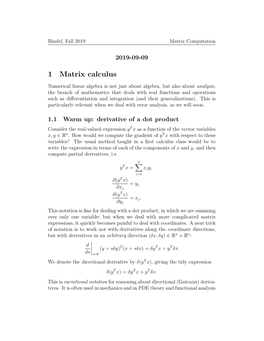 Matrix Calculus